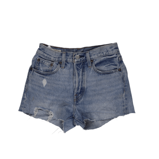 Levi's 501 Vintage Blue Denim Shorts Women's Size S 100% Cotton 6 In Inseam