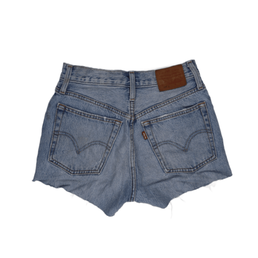 Levi's 501 Vintage Blue Denim Shorts Women's Size S 100% Cotton 6 In Inseam