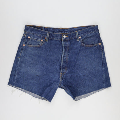 Levi's 501XX Vintage Blue Denim Shorts W38 L34 100% Cotton