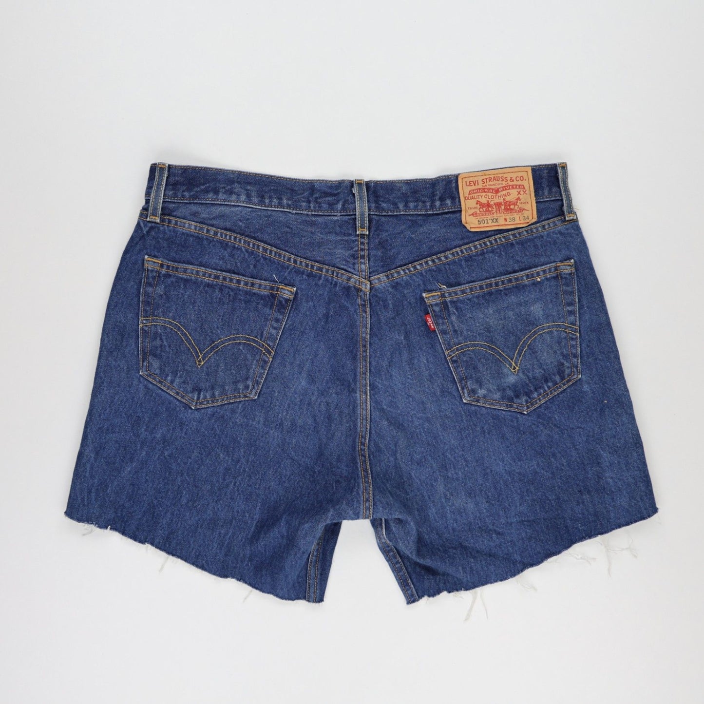 Levi's 501XX Vintage Blue Denim Shorts W38 L34 100% Cotton