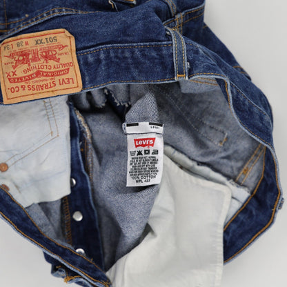 Levi's 501XX Vintage Blue Denim Shorts W38 L34 100% Cotton