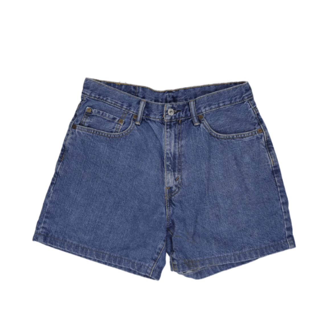 Levi's 550 High Waisted Denim Shorts Blue W34 100 Percent Cotton Vintage