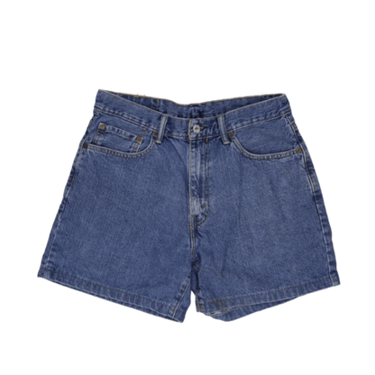 Levi's 550 High Waisted Denim Shorts Blue W34 100 Percent Cotton Vintage
