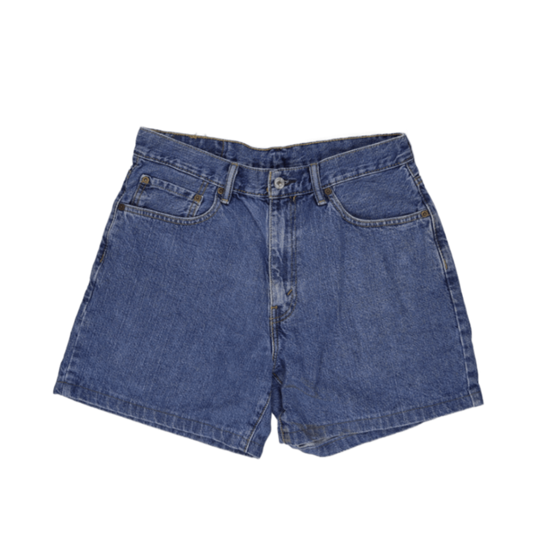 Levi's 550 High Waisted Denim Shorts Blue W34 100 Percent Cotton Vintage