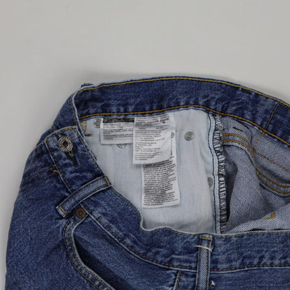 Levi's 550 High Waisted Denim Shorts Blue W34 100 Percent Cotton Vintage