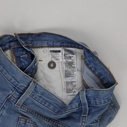 Levi's 501 High Waist Distressed Denim Shorts Blue W27 100 Cotton Vintage