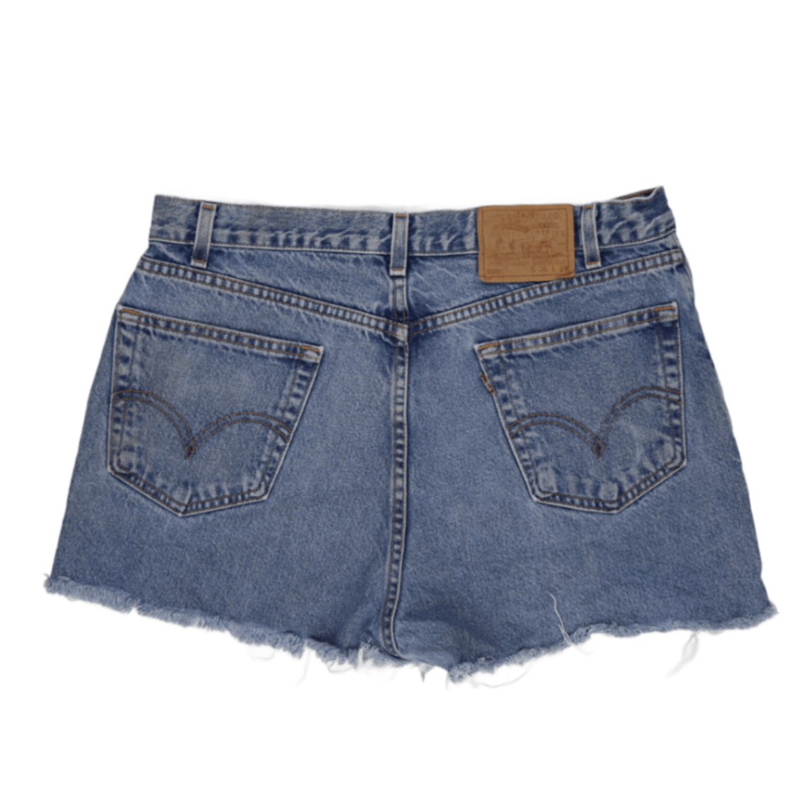 Levi's Vintage 505 Regular Fit Denim Shorts Blue W36 L29 100% Cotton