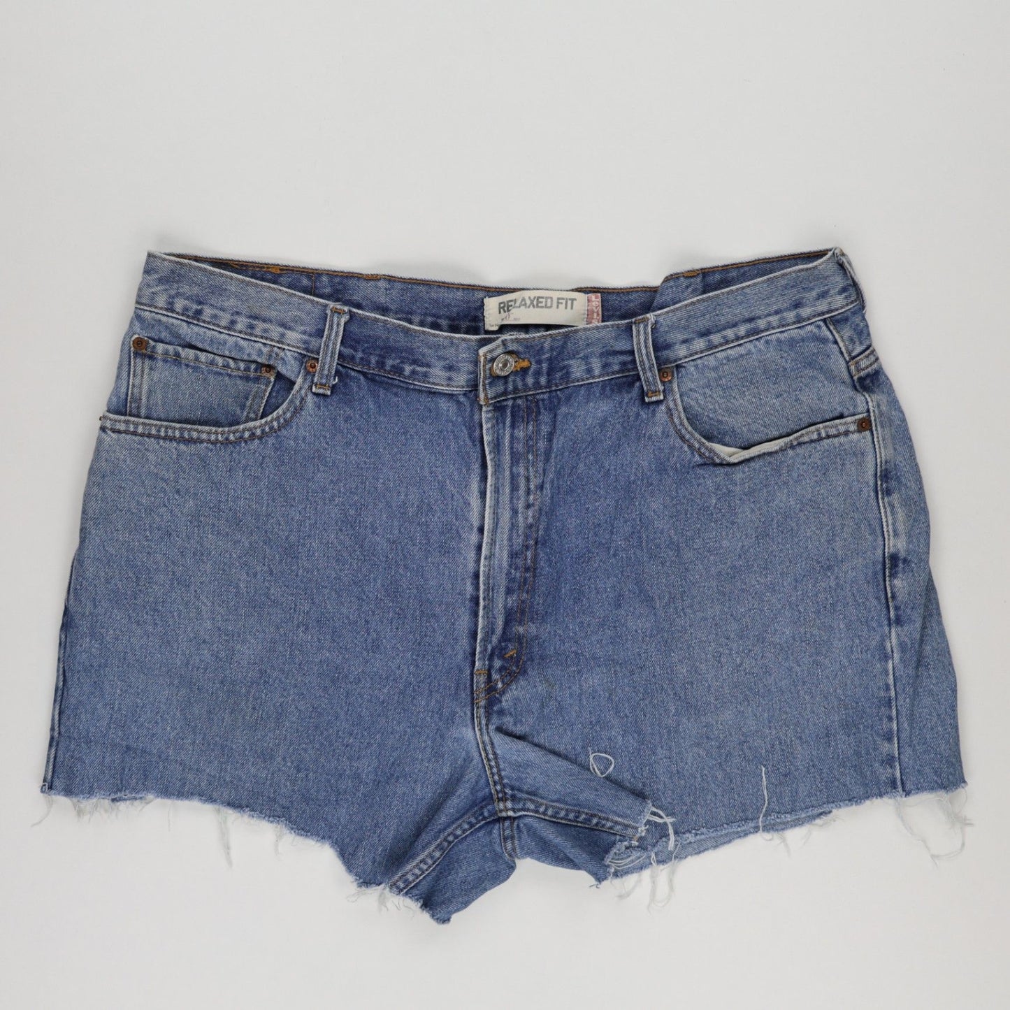 Levi's 550 Relaxed Fit Vintage Denim Shorts Blue W40 L30 100 Cotton