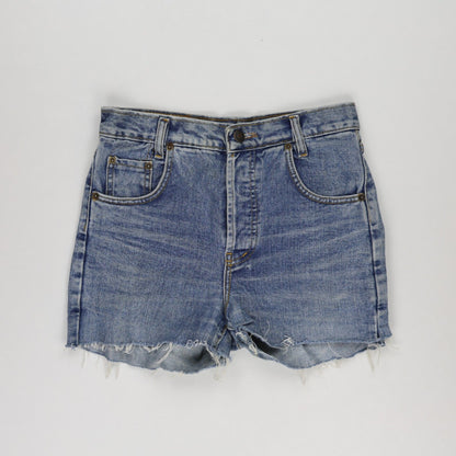 Levi's 501 Vintage High Waist Denim Cut Off Shorts Blue W27 Cotton