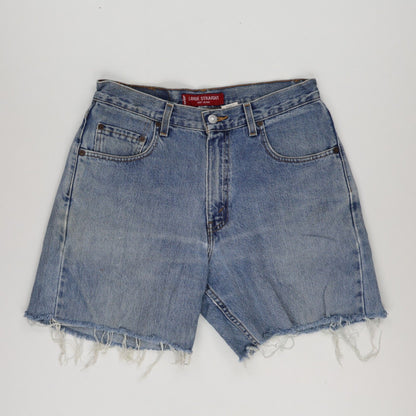 Levi's 569 Loose Straight Fit Vintage Denim Shorts Blue W30 Cotton