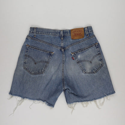 Levi's 569 Loose Straight Fit Vintage Denim Shorts Blue W30 Cotton