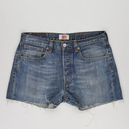 Levi's 501 Vintage Cut-Off Denim Shorts Blue 32W Cotton