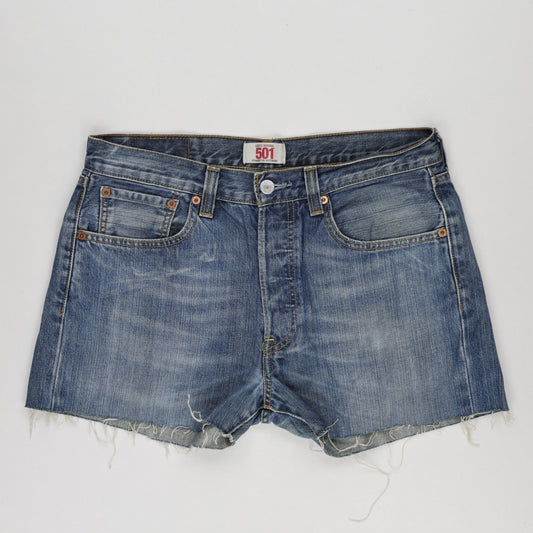 Levi's 501 Vintage Cut-Off Denim Shorts Blue 32W Cotton
