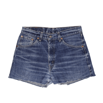 Levi's 521 Vintage High Waisted Blue Denim Shorts W32 Cotton
