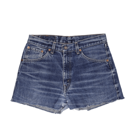 Levi's 521 Vintage High Waisted Blue Denim Shorts W32 Cotton