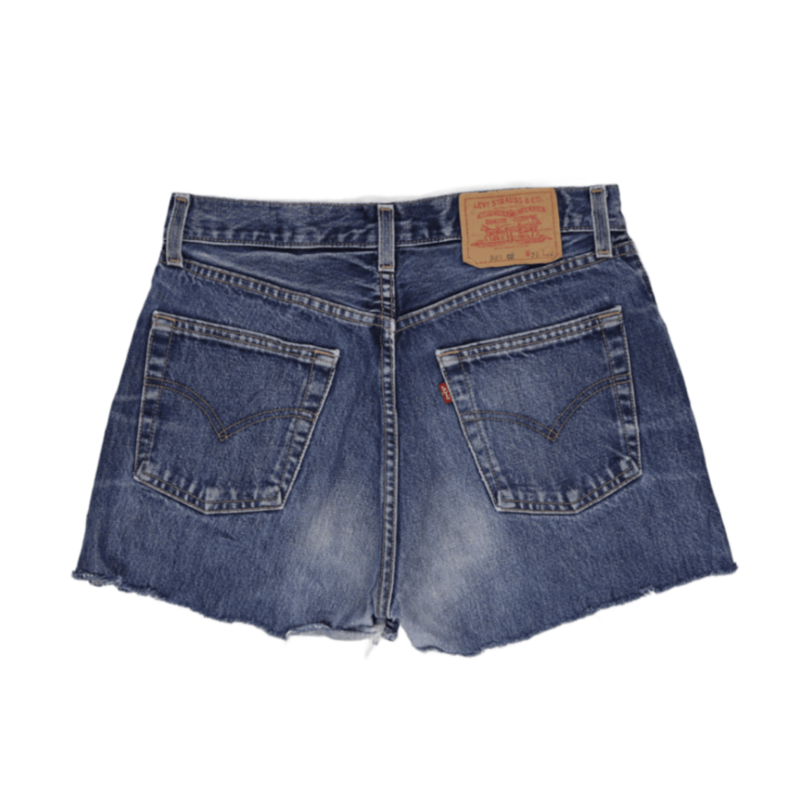 Levi's 521 Vintage High Waisted Blue Denim Shorts W32 Cotton