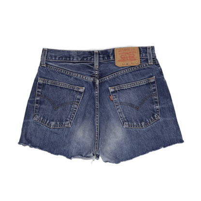 Levi's 521 Vintage High Waisted Blue Denim Shorts W32 Cotton