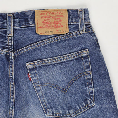 Levi's 521 Vintage High Waisted Blue Denim Shorts W32 Cotton