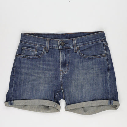 Levi's Women's Blue Denim Shorts W29 Cotton Denim 3 Inch Inseam