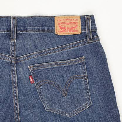 Levi's Women's Blue Denim Shorts W29 Cotton Denim 3 Inch Inseam