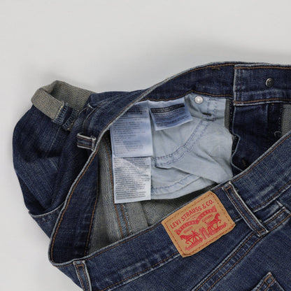 Levi's Women's Blue Denim Shorts W29 Cotton Denim 3 Inch Inseam