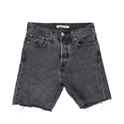 Levi's 501 Black Distressed Denim Shorts W32 Cotton Denim Vintage