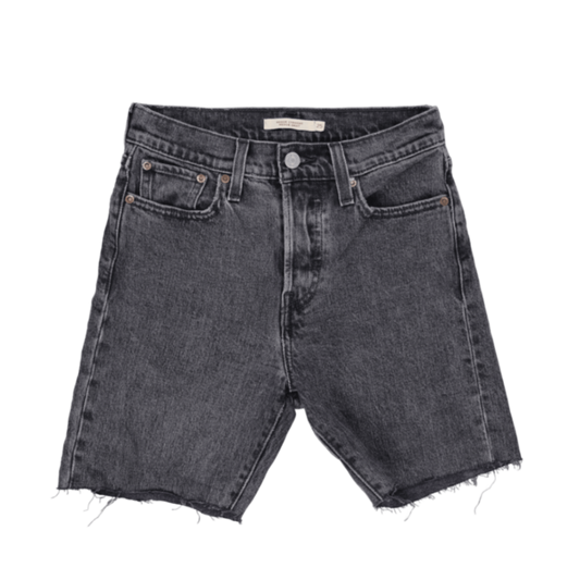 Levi's 501 Black Distressed Denim Shorts W32 Cotton Denim Vintage