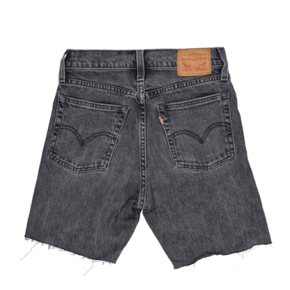 Levi's 501 Black Distressed Denim Shorts W32 Cotton Denim Vintage