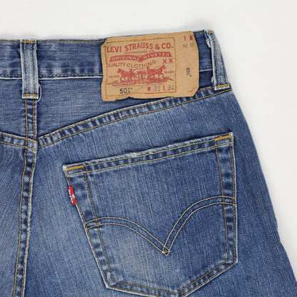 Levi's 501 Vintage Denim Cut Off Shorts Blue W31 Cotton