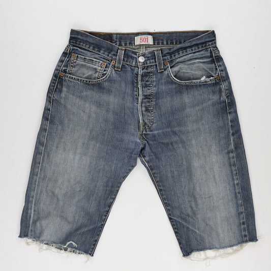 Levi's 501 Vintage Cut Off Shorts Blue W32 Cotton