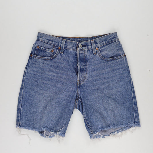 Levi's 501 Vintage High Waisted Denim Shorts Blue Size 32 Cotton