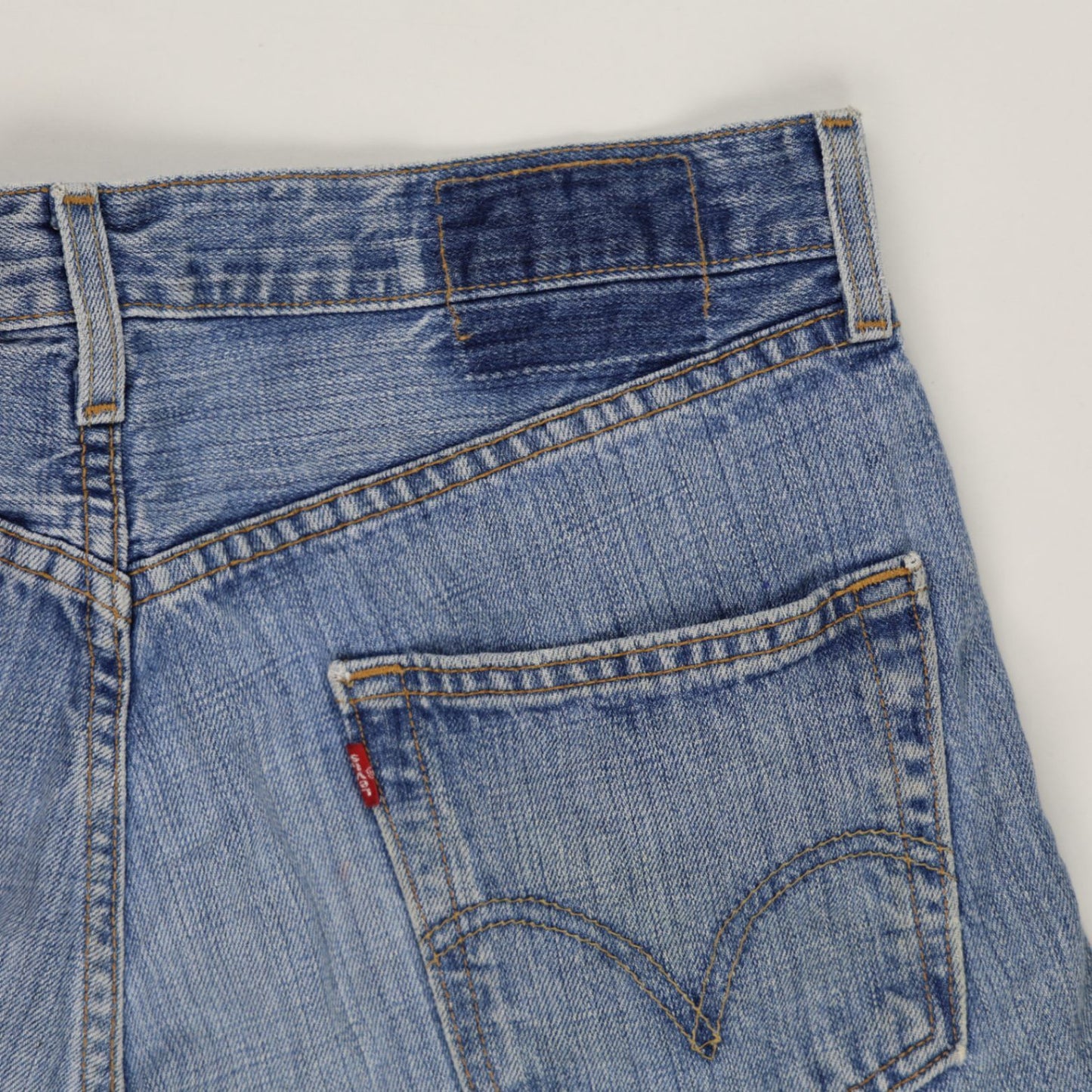 Levi's Vintage Blue Cut-Off Denim Shorts Women's W30 Cotton Denim 7 Inseam