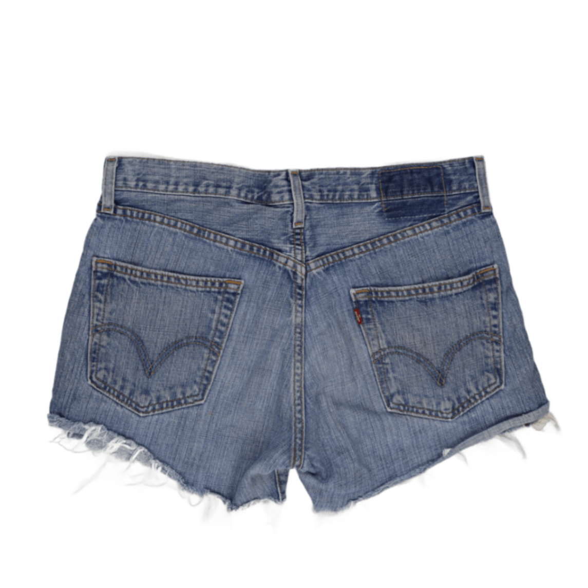 Levi's Vintage Blue Cut-Off Denim Shorts Women's W30 Cotton Denim 7 Inseam