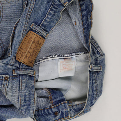 Levi's Vintage High Waist Denim Shorts Light Blue W30 Cotton 4 In Inseam