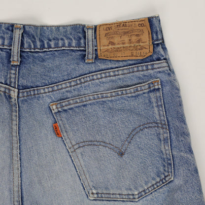 Levi's Vintage High Waist Denim Shorts Light Blue W30 Cotton 4 In Inseam