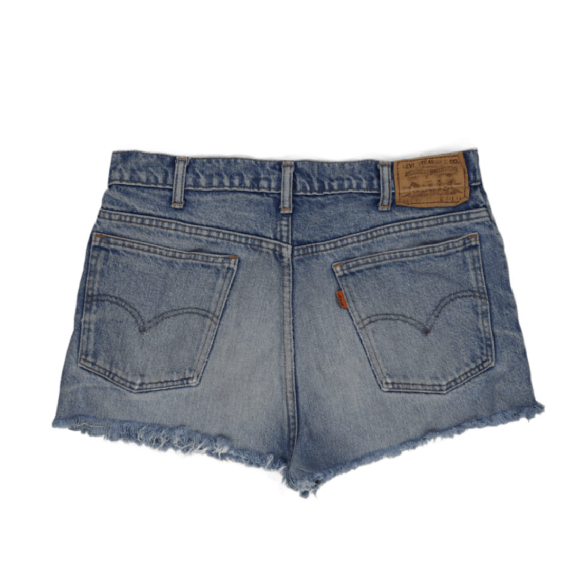 Levi's Vintage High Waist Denim Shorts Light Blue W30 Cotton 4 In Inseam