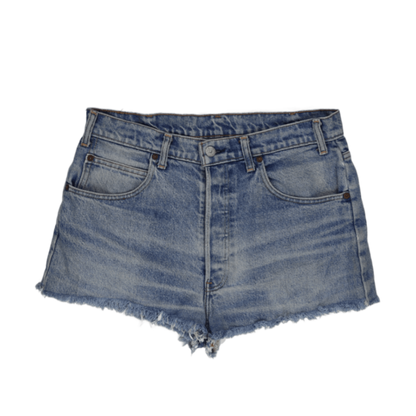 Levi's Vintage High Waist Denim Shorts Light Blue W30 Cotton 4 In Inseam