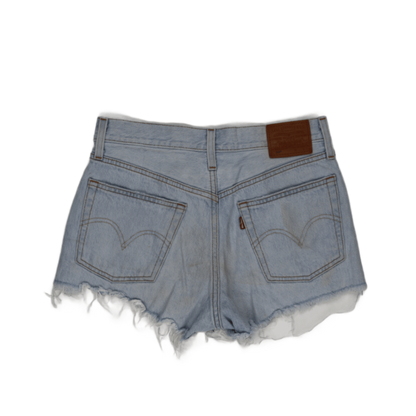 Levi's 501 High Waist Light Blue Denim Cut Off Shorts W30 100% Cotton Vintage