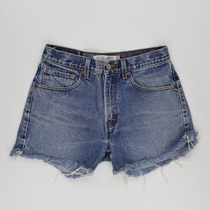 Levi's 505 Regular Fit Denim Cut-Off Shorts Blue W31 100% Cotton Vintage