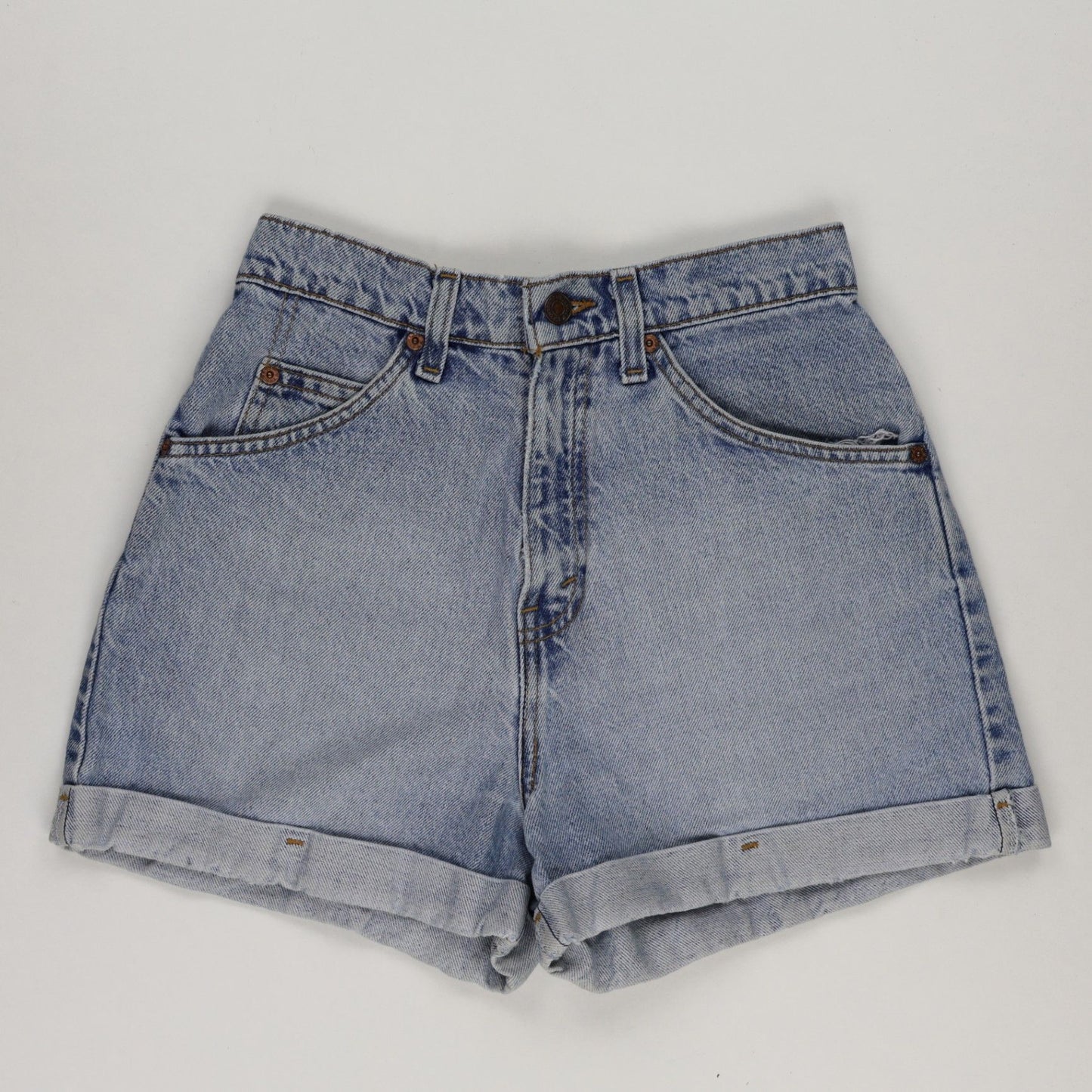 Levi's 954 Vintage Denim Shorts Classic Blue 29W 100% Cotton High-Waisted
