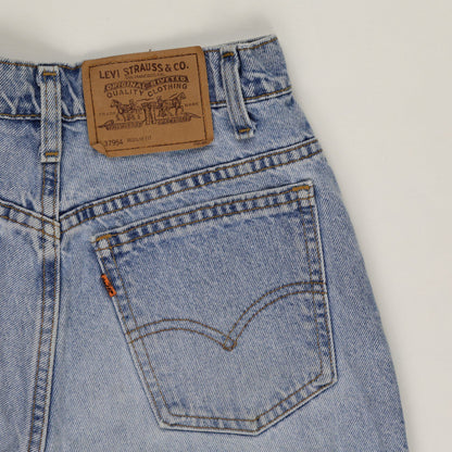 Levi's 954 Vintage Denim Shorts Classic Blue 29W 100% Cotton High-Waisted