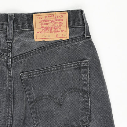 Levi's Black Distressed Denim Shorts W31 L32 Vintage Cotton