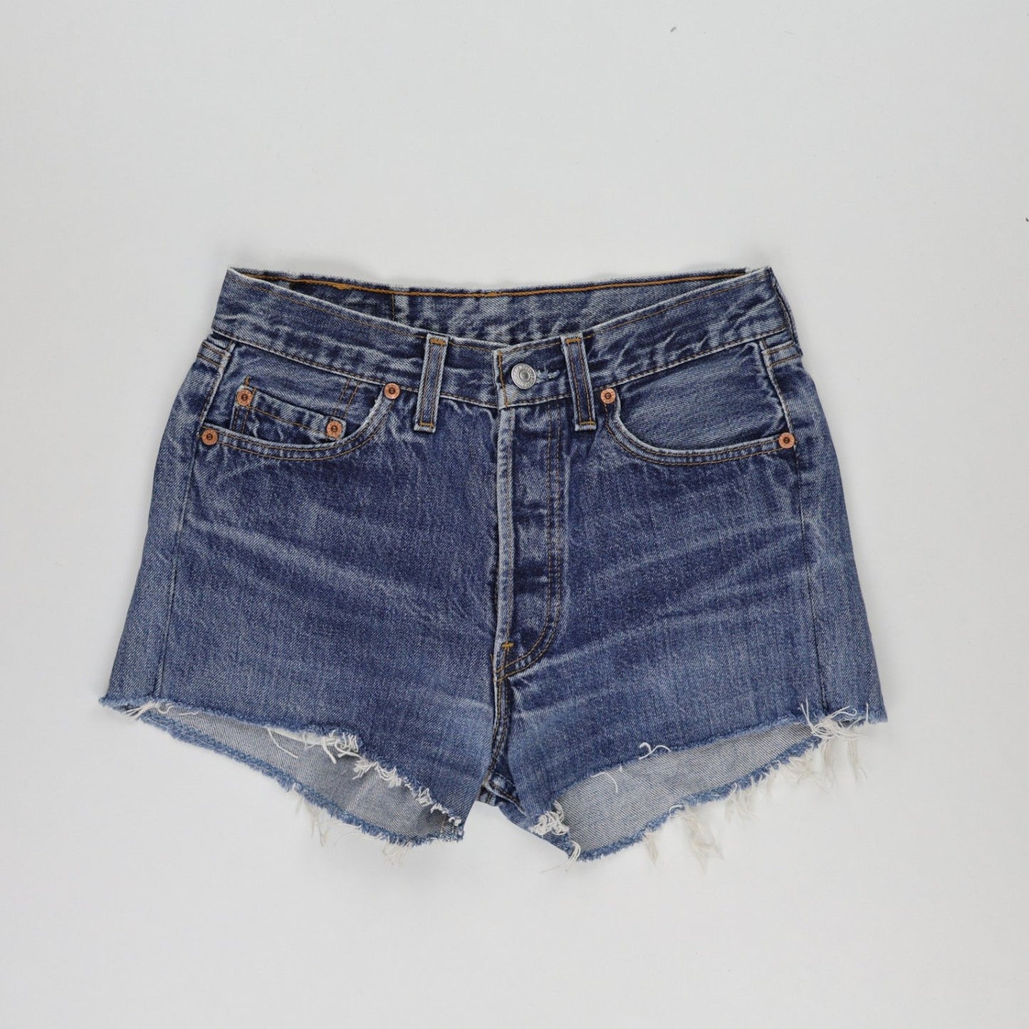 Levi's 501 Vintage Denim Cut Off Shorts Blue W29 L21 Cotton