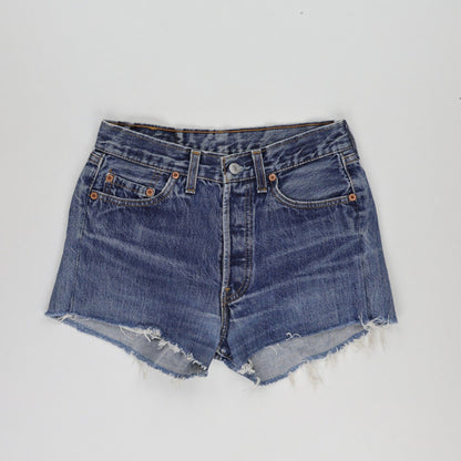Levi's 501 Vintage Denim Cut Off Shorts Blue W29 L21 Cotton