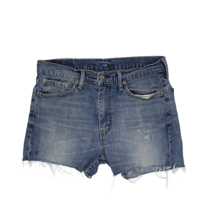 Levi's Vintage Blue Cut-Off Denim Shorts Women's Medium 6 Inch Inseam Cotton