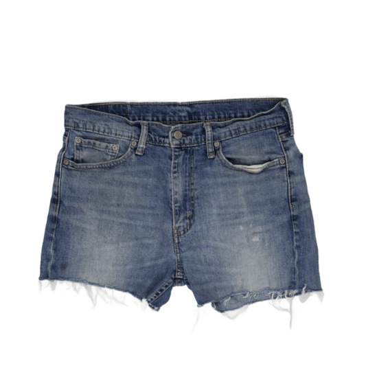 Levi's Vintage Blue Cut-Off Denim Shorts Women's Medium 6 Inch Inseam Cotton