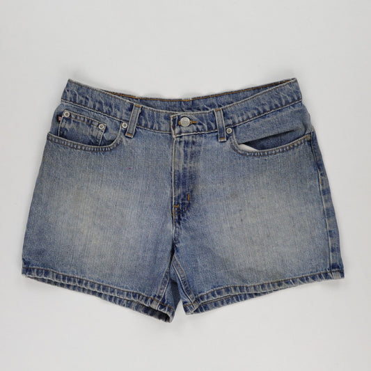 Polo Ralph Lauren Vintage Denim Shorts Light Blue 100% Cotton Size 12 Inseam 10in Womens