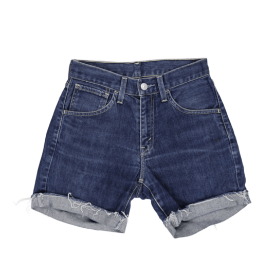 Levi's Vintage Blue Cut Off Denim Shorts Women's Size 27 Cotton 8 Inch Inseam