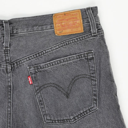 Levi's 501 Vintage Black Denim Cut-Off Shorts W27 100% Cotton