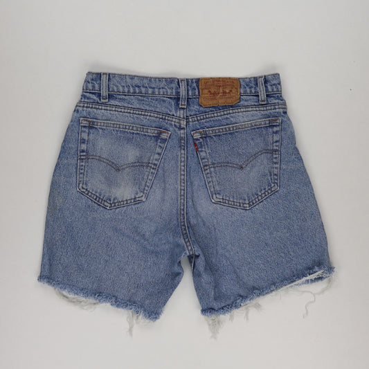 Levi's Vintage 550 Light Blue Denim Shorts 34W Casual Cotton 9 Inch Inseam